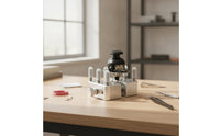 Precision Clamp with Silicone Posts Compact Helping Hands Clamp Aluminum Alloy Mini Bench Vise for Electronics Technicians