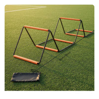Modular & Connectable Butterfly Agility Ladder Improves Balance & Coordination Multifunctional Agility Ladder Long-Lasting Material Foldable Training Hurdles Stable Design for Backyard, Home Gym