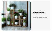 Space Saving Multi-Tier Flower Rack Large Capacity Plant Stand Sturdy Construction Display Shelf Heavy-Duty for Aquarium Hobbyists, Apartment Dwellers, Living Room, Indoor, Balcony, Bedroom