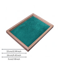 Rectangular Jewelry Display Tray Open Back Cloth-Lined-Lined Jewelry Tray Easy to Organize Home Organizer Velvet Velvet-Lined
