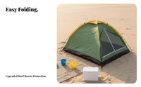 Quick Setup Portable Beach Tent Large Shade Area Folding Outdoor Tent Multi-Purpose Instant Sun Shelter Ventilated for Beachgoers, Families, Campers, Picnics, Park, Outdoors, Backyard