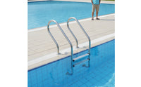Stainless Steel Pool Ladder Anti-Slip Pool Ladder with Handrails Rust-Resistant for Homeowners