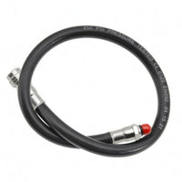 Black Low-Pressure Inflator Hose Rubber Buoyancy Compensator Inflator Hose Flexible Dive Gear Silver Fittings