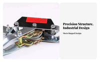 Heavy Duty Wire Rope Tightener Industrial Grade Double Hook Cable Puller Safety Latch Hooks for Mechanics, Farmers, Warehouse, Garage, Farm