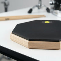 Realistic Feel Drum Practice Pad with Stand Portable Quiet Drum Pad Kit for Drummers, Beginners