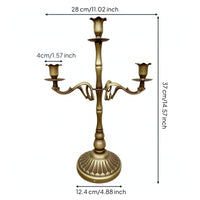 Metal Candelabra Antique Candelabrum Decorative Candle Holder Gothic for Weddings, Mantels