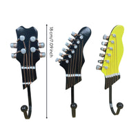 3 Pieces Guitar Wall Simple to Install to Install Guitar Wall Hooks Space-Saving for Guitarists, Bedroom