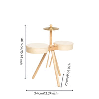 Educational Round Edges Infant Musical Instrument Set Young Child Drum Kit Wooden Drum Toy for Young Children