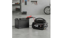 Smart Battery Charger Portable Battery Charger with Digital Display Compact Universal for Car Owners, Garage, Roadside Emergency