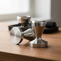 Rust-Proof Coffee Tamper Heavy Duty Espresso Tamper Pressure Well-Distributed Coffee Ground Presser Detachable Design for Baristas, Restaurant, Home, Office