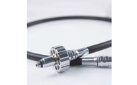 Knurled Coupling Regulator Maintenance Hose Metal Fittings Flexible Black Regulator Hose Threaded Tip