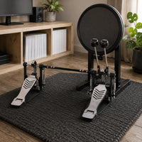 Double Bass Drum Pedal Practice Double Bass Pedal Anti Shaking Percussion Hardware for Drummers, Beginners, Stage, Studio
