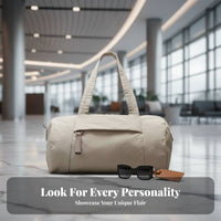 16L Travel Duffel Waterproof Women's Gym Bag Stretching Duffel Bag Water Resistant Luggage Lightweight for Athletes, Sports
