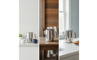 Coffee Pot with Strainer Stainless Steel Coffee Pot with Wooden Handle Heat-Resistant for Kitchen