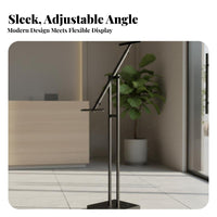 Upright Display Effortless Assembly Floor Standing Sign Holder Non-Slip Base Freestanding Advertising Board Stand for Store Entrance