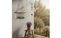 Sea Glass Wind Chime Nautical Theme Coastal Hanging Decor Bohemian Style Home Decoration for Patio, Garden