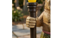 Inca Carved Figure Figurine Carved Details Solar Tiki Statue Resin Outdoor Decor