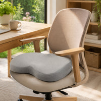 Gel Cushion with Cover Contoured Chair Pad Breathable for Wheelchair