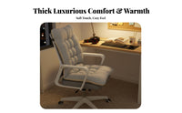 Non-Slip Bottom Single-Piece Chair Cushion Thickened Single-Piece Seat and Back Cushion Full Soft Filling for Office Workers, Study Room