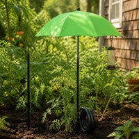 Outdoor Garden Plant Sunshade Umbrella with Shepherd Hook Ground Stake, Waterproof UV Protection Windproof
