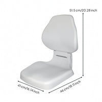 Boat Seat with Mounting Hardware Quick-Install Molded Boat Seat Marine-Grade Fishing Chair for Anglers