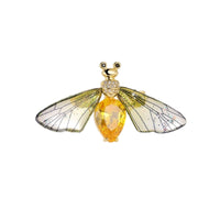 Bee Brooch Pin Sparkling Bee Brooch Pin Glittering Accessory Delicate for Women, Parties, Weddings