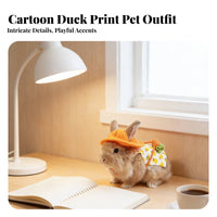 Bunny Dress with Leash and Hat Cute Design Bunny Dress Leash Set Lightweight Small Pet Walking Outfit for Outdoor Walks, Photoshoots, Parties