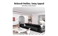Plump Sectional Couch tear-resistant Resistant Sofa Petcompatible Living Room Furniture for Apartment Dwellers, Homeowners, Lounge Area