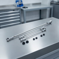3 Pieces Gear Linkage Push Rods with Rubber Seals Adjustable Gear Linkage Rods Pushrod Seal Threaded Hardware Metal