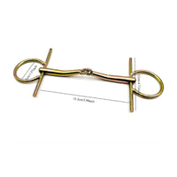 Full Cheek Bit Stainless Steel Bit with Cheek Guards Sturdy Tack for Equestrians, Horse Training