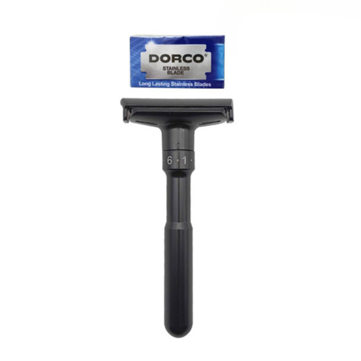 Manual Double Edge Safety Razor Smooth Safety Razor with Blades Reusable Shaving Set Eco-Friendly for Men, Travel
