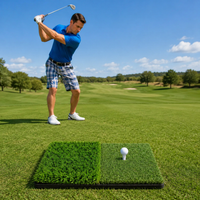 Golf Practice Mat, 2-Way (Allows Tee Insertion), Approach, Home, Indoor & Outdoor Compatible, Foldable, Artificial Grass