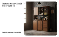 Large Capacity Dining Room Buffet Cabinet Versatile Dining Room Sideboard Adjustable Shelves Coffee Bar Cabinet Wide Countertop for Interior Design Enthusiasts, Homeowners, Families, Entryway, Home Office