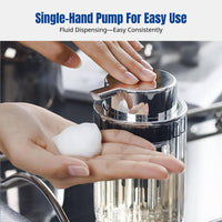Electroplated PP Dispensing Bottle, Pump, Large Capacity, Bathroom Organizer