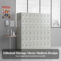 Stainless Steel Construction Workshop Tea Cup Cabinet Long-Lasting Employee Cup Storage Cabinet Space-Saving Pigeonhole Storage Unit for Factory Workers, Employees, Students, Break Room, Office, Hospital, School