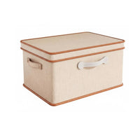 Foldable textile Box with Lid Large Capacity Foldable textile container with Lid