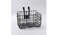Folding Bike Basket Steel Foldable Bike Basket Metal Rectangular for Commuters, Commuting, School Rides