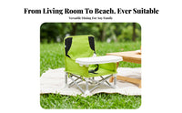 Foldable Kids Chair Metal Frame Children's Tray Chair Cross-Supported