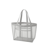 Mesh Tote Bag Large Mesh Bag with Pocket Translucent Breathable for Shopping, Swimming