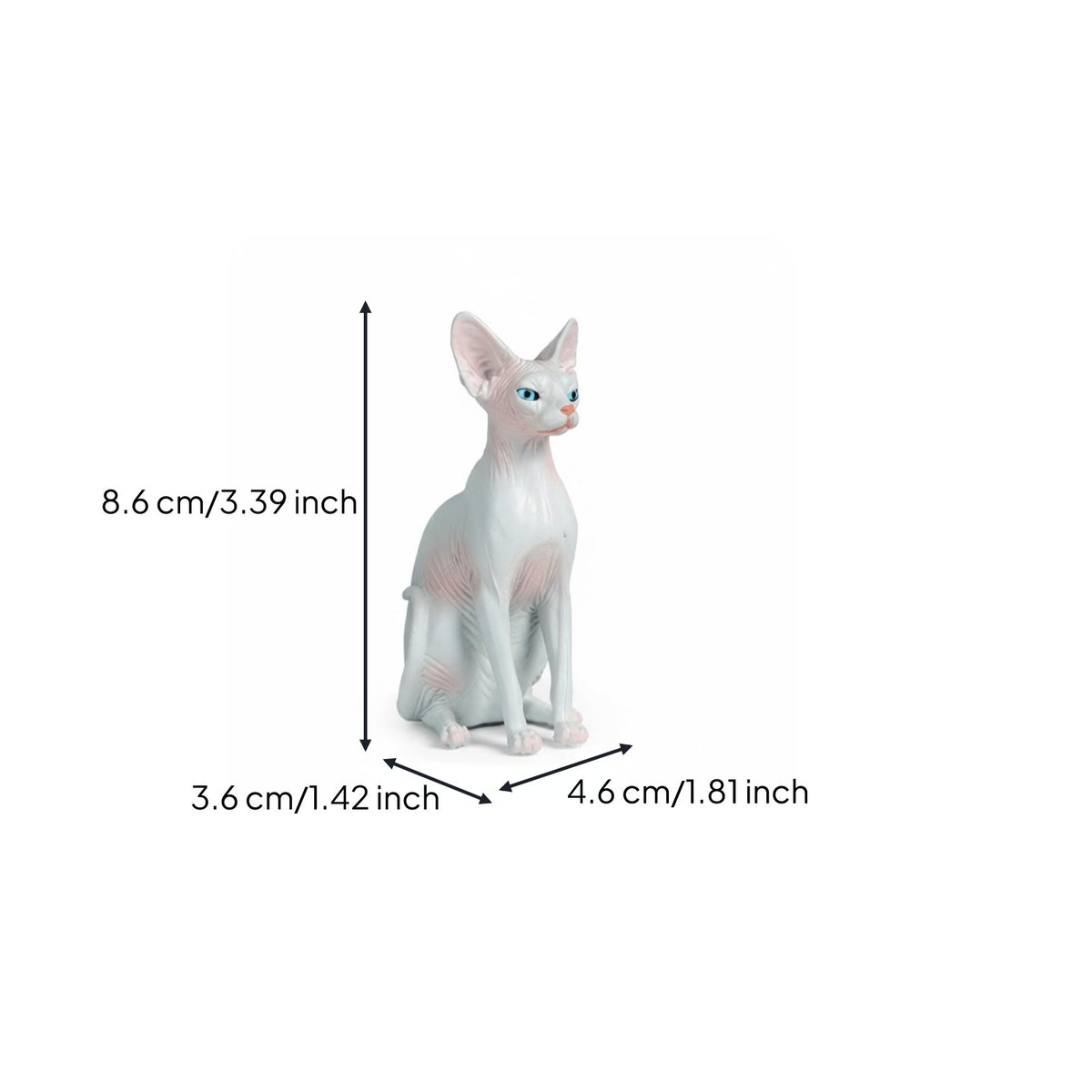 Collectible Realistic Cat Figurine Multi-Purpose Realistic Kitten Figures Long-Lasting Material for Children