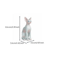 Collectible Realistic Cat Figurine Multi-Purpose Realistic Kitten Figures Long-Lasting Material for Children