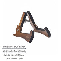 Portable Folding Wooden Guitar Stand Stable Wood Instrument Stand Universal Foldable Guitar Holder Safeguarding for Practice Room