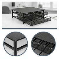 Dolce Gusto Capsule Holder with Drawers Slimline Coffee Capsule Storage Organizer Mesh Metal Coffee Drawer Space-Saving
