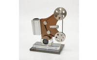 Film Display Device Model Retro Vintage Display Device Model Silver-Toned Desktop Decoration for Collectors, TV Cabinet, Bookshelf