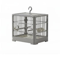 Villa Design House-Shaped Aviary Spacious Interior avian enclosure Convenient Feeding Door Parrot Enclosure Easy to Clean for Indoors, Living Room, Balcony, Patio