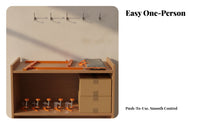 Square-Hole Routing Guide Fixed Clamps Trim Router Jig Anodized Metal Square-Hole Cutting Guide