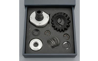 Metal Starter Drive Kit Coiled Coil Starter Drive Assembly Retaining Clip Engine Part Black