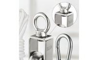Pulley Block with Rope Heavy-Duty Pulley with Carabiner Double-Bearing Hoist for Outdoor