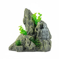 Rockery Aquarium Ornament Durable Resin Cave Design for Betta Tanks