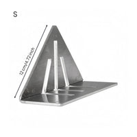 Flat Base Triangular Carpenter Square Engraved Markings Measuring Square Cutout Slots Layout Tool Metal for General Hardware Work